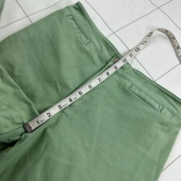 Madewell Pants Womens 29 Petite Green Curvy Emmett Wide Leg Garment Dyed Stretch - Picture 9 of 12